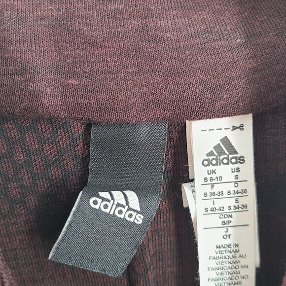 Adidas Here to‎ Create Heartracer Jacket Night Red / Black Womens Small CZ8999 - Picture 5 of 8